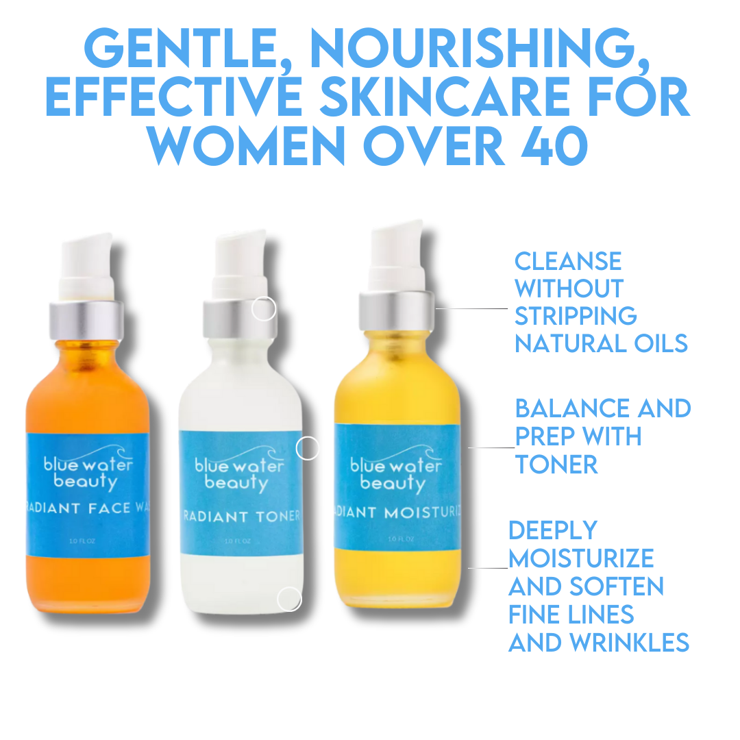 Three Bottles of Blue Water Beauty Sample Kit